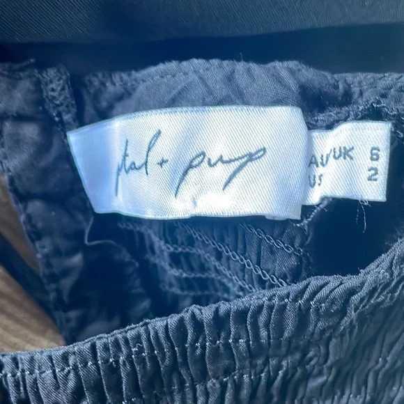 Black shirred midi dress - Picture 6 of 6